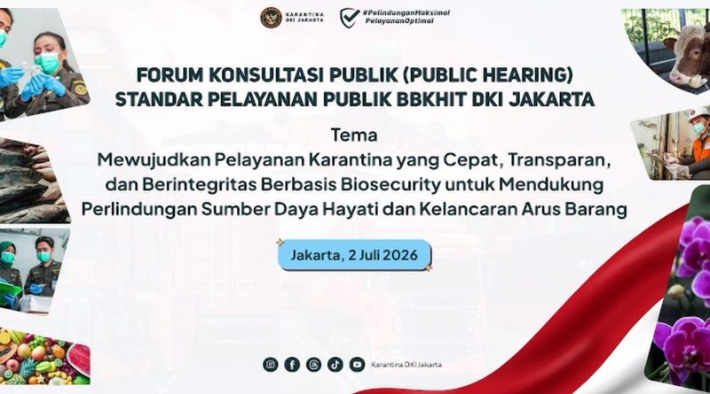 Public Hearing Standar Pelayanan Publik Badan Karantina Indonesia – 2 Juli 2026